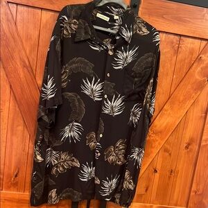 Caribbean tropical short sleeve 2x